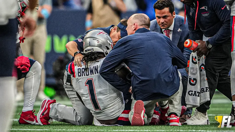 A.J. Brown sidelined with high-ankle sprain, fantasy impact assessed