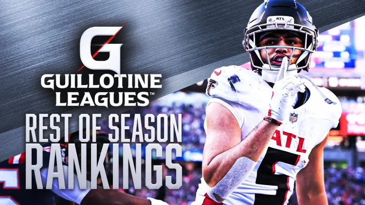 Week 11 Guillotine Leagues Rest-of-Season Rankings: Drake London, Emeka Egbuka, and More