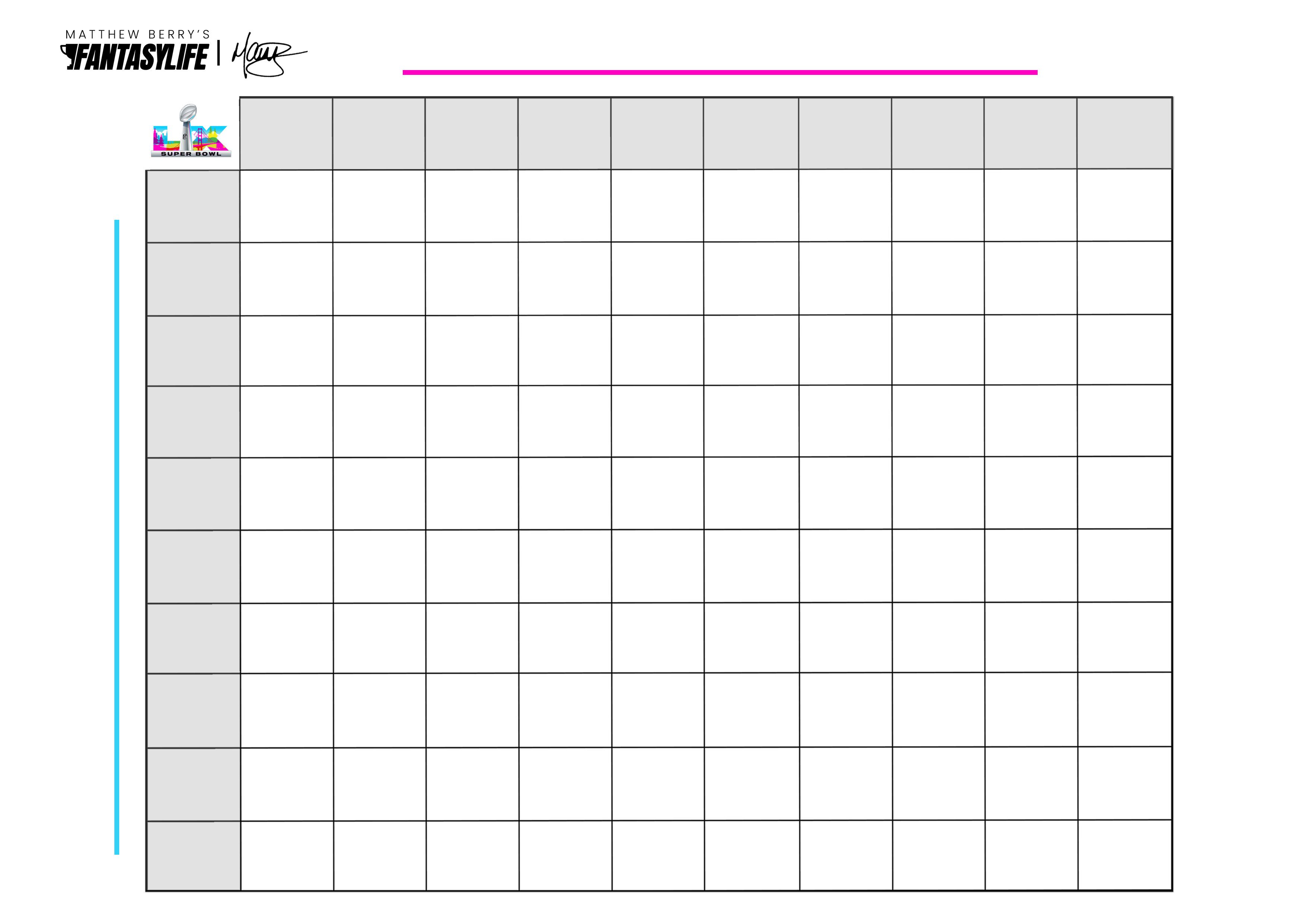 super bowl 60 squares: many strategies for picking a winner